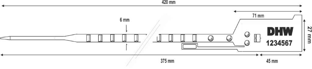 sigilli regolabili in plastica bagseal