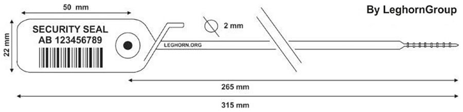 juppiter Adjustable security seal 2x315