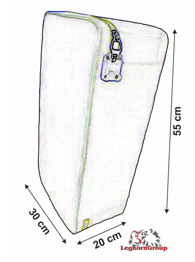 Genți securizate Daytona căptușite și reutilizabile - desen tehnic