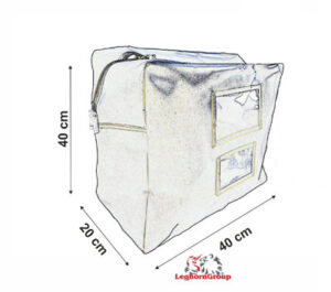 Genți securizate Hamburg pentru documente A3 cu deschidere superioară, buzunare transparente, sigilii numerotate și RFID