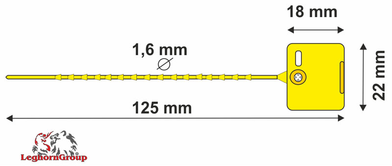 Sigiliu pentru stingătoare – Sigiliu Pelide 1.6×125 mm